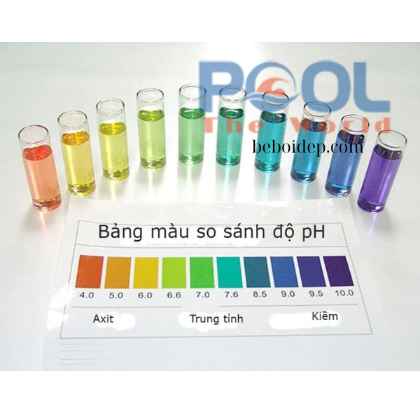 5 mẹo dùng dung dịch test pH 250ml xử lí hồ bơi có mùi clo nặng