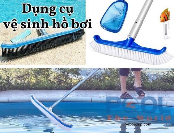 Những lỗi phổ biến khi dùng bàn chải hồ bơi khiến hồ nhanh hỏng