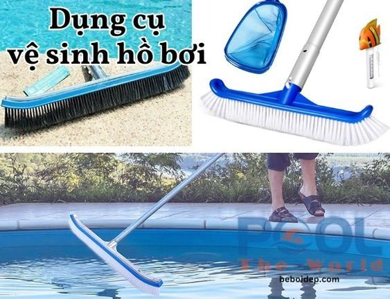 Cách Làm Sạch Hồ Bơi Hiệu Quả Với Bàn Chải Cán Nhôm Giá Rẻ