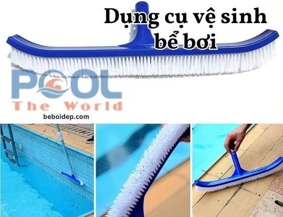 Bàn chải dùng cho hồ bơi: Hướng dẫn chọn, sử dụng và bảo quản để làm sạch hồ hiệu quả nhất