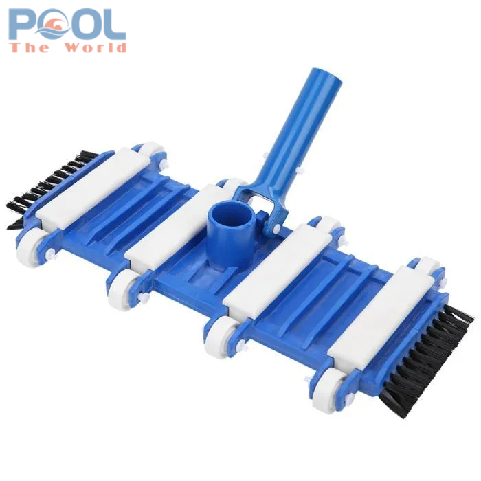 Trải Nghiệm Vệ Sinh Hồ Bơi Dễ Dàng Với Bàn Hút Đáy 8 Bánh Màu Xanh Dương