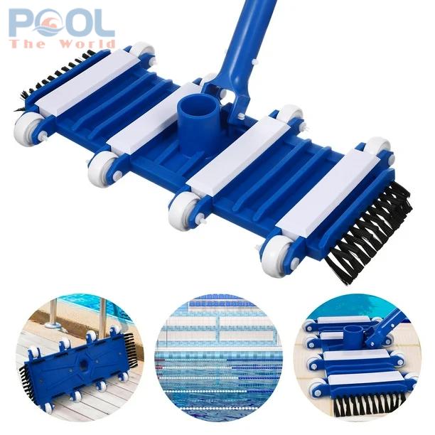 Trải Nghiệm Vệ Sinh Hồ Bơi Dễ Dàng Với Bàn Hút Đáy 8 Bánh Màu Xanh Dương