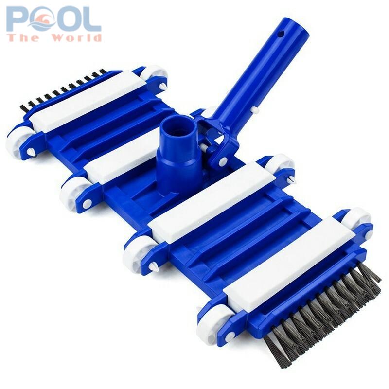 Trải Nghiệm Vệ Sinh Hồ Bơi Dễ Dàng Với Bàn Hút Đáy 8 Bánh Màu Xanh Dương