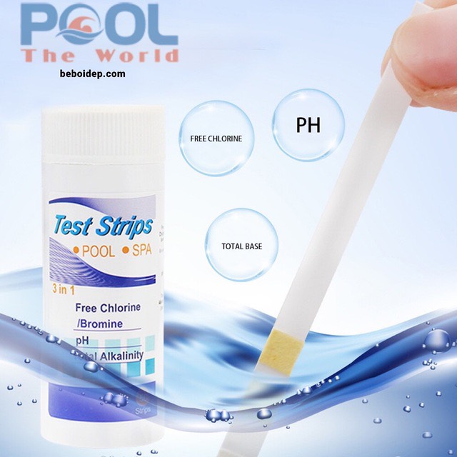 Bộ Test pH quỳ 50 que: Đảm bảo chất lượng nước trong hồ bơi của bạn