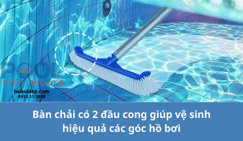 Cách chọn bàn chải hồ bơi phù hợp với từng loại bề mặt hồ bơi 