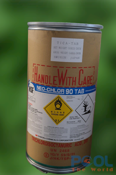 Chlorine Nhật TTCA 90% bột hỗ trợ hồ bơi như thế nào?