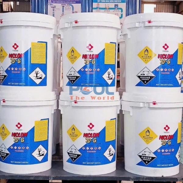 Clorine Japan 70% NICLON – Giải Pháp Xử Lý Nước Hồ Bơi Hiệu Quả