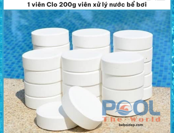 Cơ chế tan chậm của Clo viên 200g Nhật và ảnh hưởng đến chất lượng nước hồ bơi