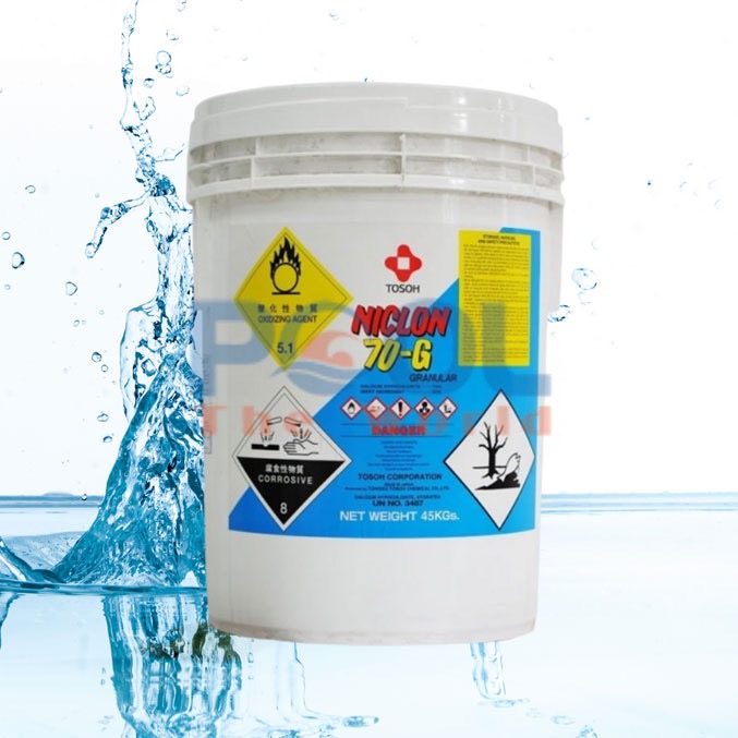 Clorine Japan 70% NICLON – Giải Pháp Xử Lý Nước Hồ Bơi Hiệu Quả