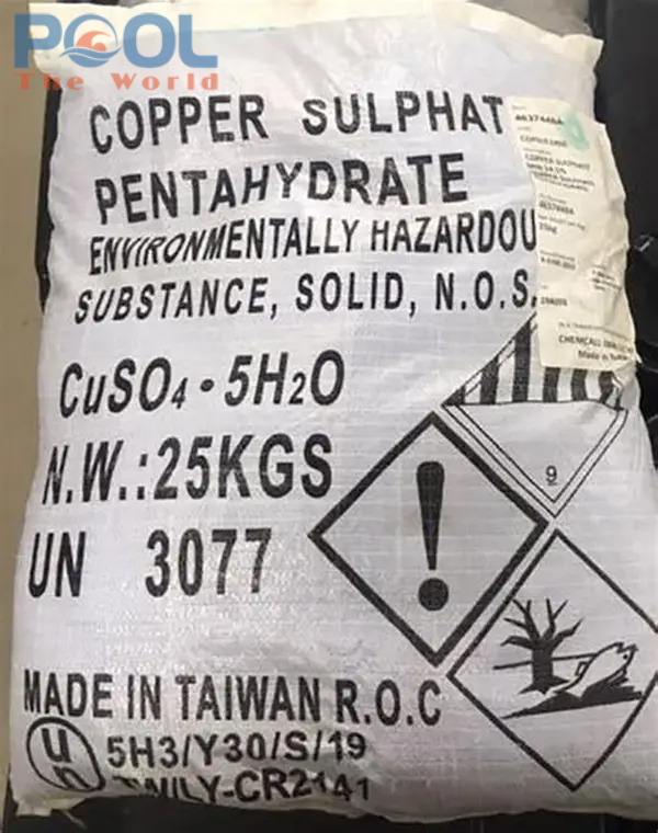 Đồng sulfat – Hóa chất xử lý rong rêu hiệu quả cho hồ bơi sạch khuẩn