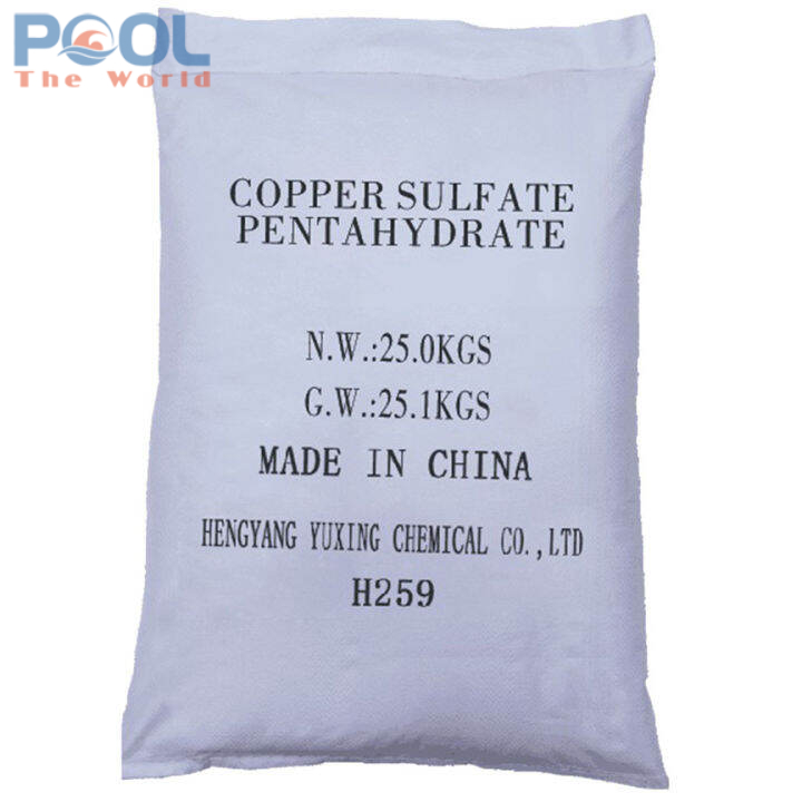 Đồng sulfat – Hóa chất xử lý rong rêu hiệu quả cho hồ bơi sạch khuẩn