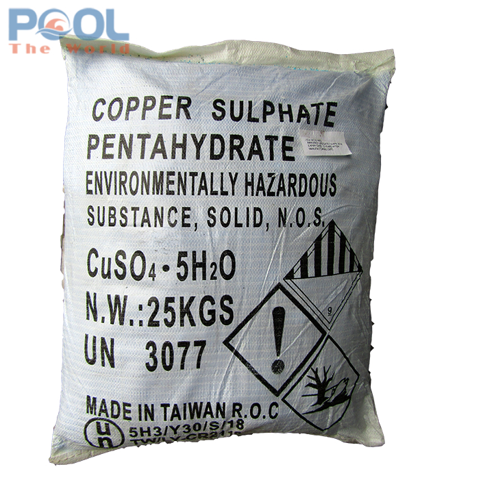 Hóa chất Đồng SUNPHAT CuSO4.5H2O – Giải pháp bảo vệ nước hồ bơi an toàn và hiệu quả