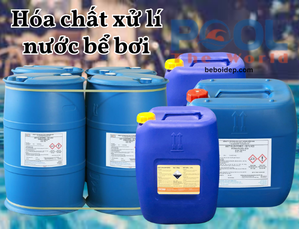 Hè này hồ bơi sạch đẹp nhờ hóa chất xử lý nước hồ bơi chuẩn