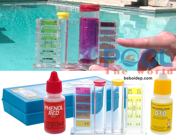 Hướng dẫn sử dụng dung dịch bộ test pH nước hồ bơi, bể bơi đúng cách