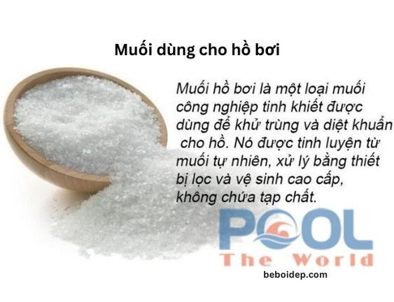 Hướng dẫn sử dụng muối cho hồ bơi để nước luôn sạch và trong