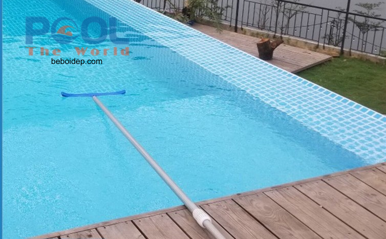 Hướng dẫn sử dụng sào nhôm 3m vệ sinh hồ bơi nhanh chóng, dễ dàng ngay cả khi hồ bơi bẩn nặng