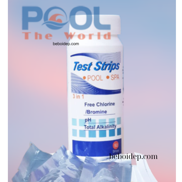 Khắc phục hồ bơi nước đục, mùi hắc nhờ test quỳ 50 que