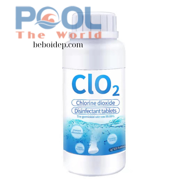 Khử sạch vi khuẩn hồ bơi với viên Clorin 2g dạng sủi cao cấp