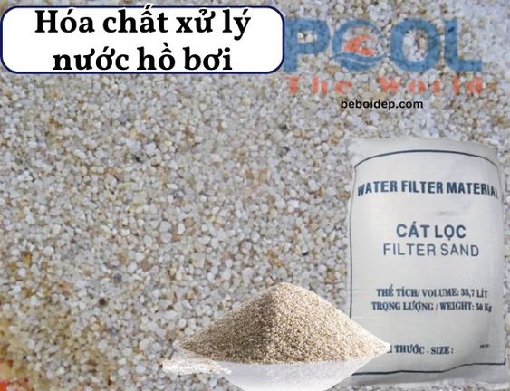 Loại bỏ hồ bơi đục ngầu, đầy rêu bằng cát thạch anh lọc nước hồ bơi