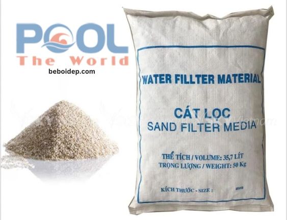 Loại bỏ hồ bơi đục ngầu, đầy rêu bằng cát thạch anh lọc nước hồ bơi