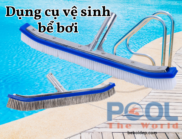Hướng dẫn chọn và sử dụng bàn chải hồ bơi giúp bảo trì hồ bơi bền lâu