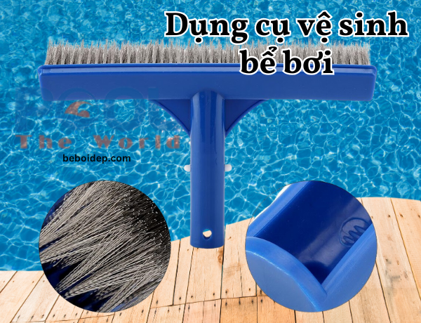 Hướng dẫn chọn và sử dụng bàn chải hồ bơi giúp bảo trì hồ bơi bền lâu