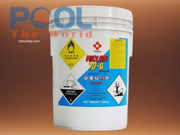 Niclon 7000 giúp giảm mùi clo, hạn chế rêu tảo trong hồ bơi như thế nào?