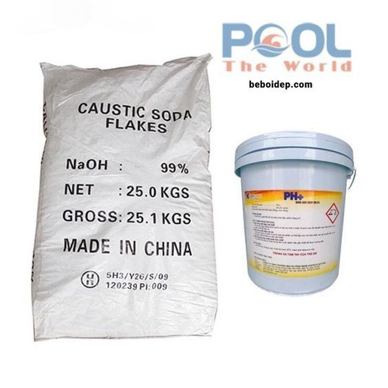 Soda nâng ph+ cho hồ bơi – bảo vệ thiết bị, an toàn cho người bơi