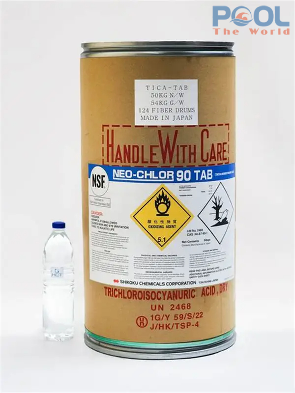 Hóa chất TCCA viên sủi – Giải pháp làm sạch nước hồ bơi hiệu quả và tiện lợi