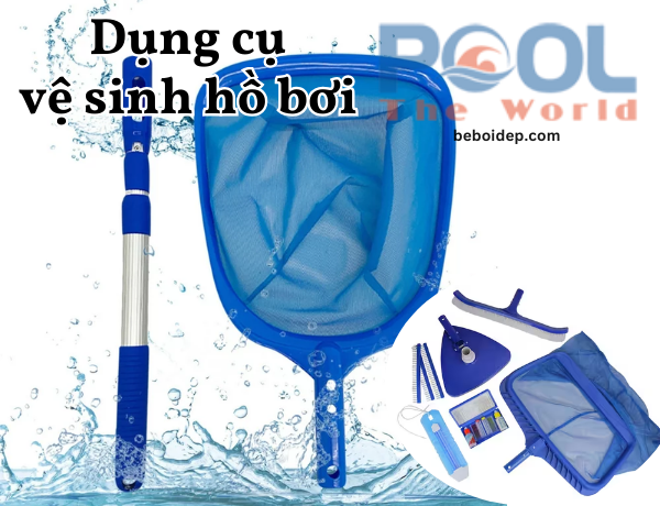 Vợt lá cây đa năng thiết bị vệ sinh không thể thiếu cho hồ bơi