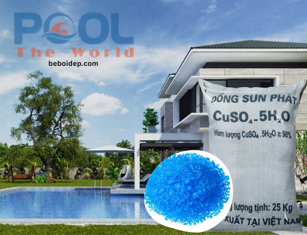 Top mẹo sử dụng đồng sunfat để diệt tảo hồ bơi