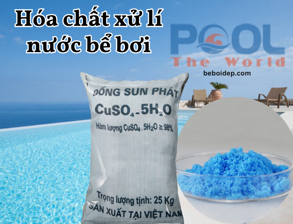 Top mẹo sử dụng đồng sunfat để diệt tảo hồ bơi