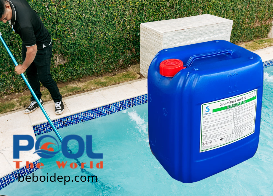 Hydrogen Peroxide Solvay cho hồ bơi: ứng dụng và giới hạn