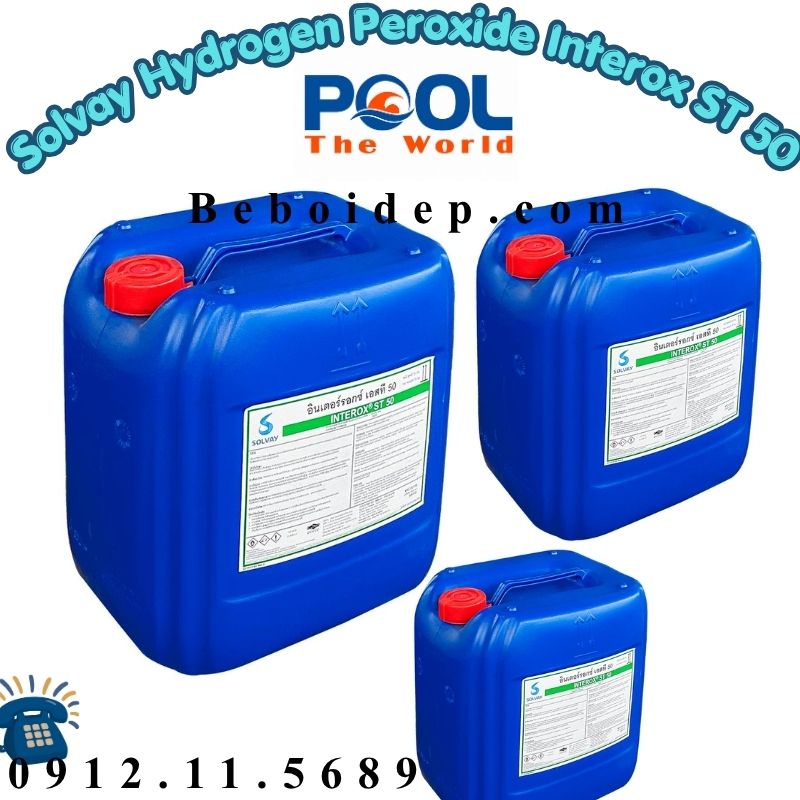 Solvay Hydrogen Peroxide Interox ST 50: Khi Nào Nên Dùng Cho Hồ Bơi Và Cách Sử Dụng Đúng?