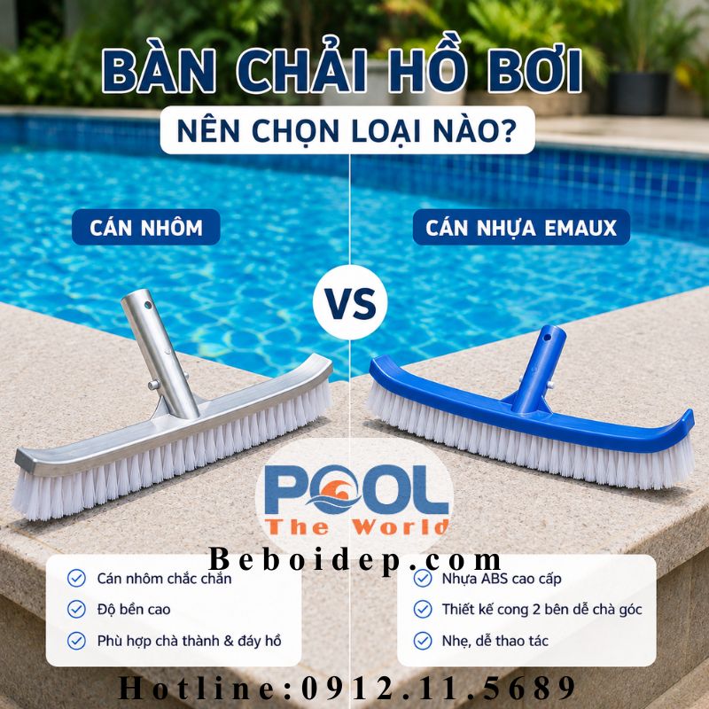 Bàn Chải Cán Nhôm Hay Bàn Chải Cán Nhựa Emaux? Loại Nào Dễ Chà Thành Hồ Hơn?