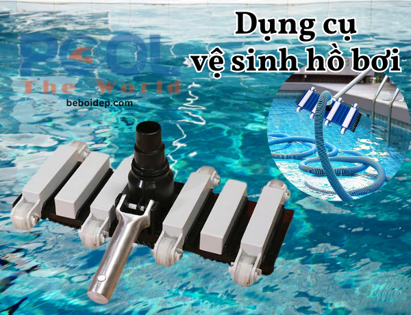 Cách Hút Sạch Xác Tảo Gom Cụm Sau Khi Châm Clo Bằng Bàn Hút Đáy Hồ Bơi Chuẩn