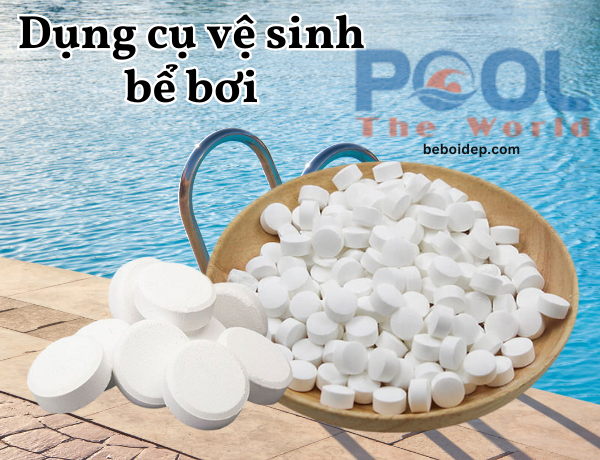 Cách phối hợp túi lọc và TCCA viên nén 2g trong hồ bơi gia đình