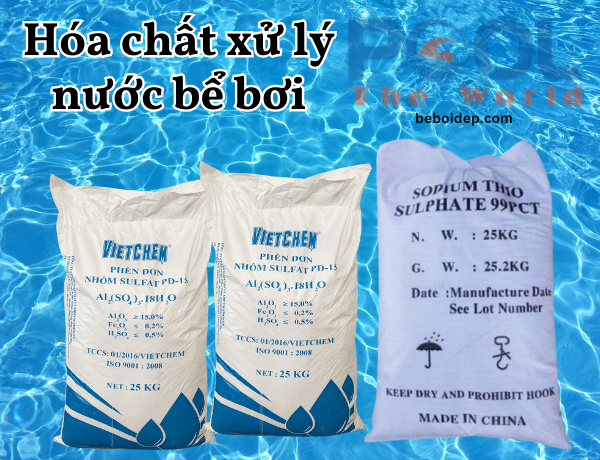 Cách sử dụng Nhôm Sunfat kết tủa cặn bẩn lắng đáy hồ bơi hiệu quả
