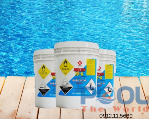 Hướng dẫn cách dùng Chlorine Japan 70% Niclon để khử trùng nước hồ bơi đạt tiêu chuẩn