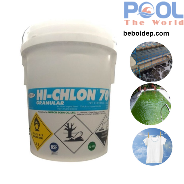 Quy trình đánh sốc diệt tảo lục bằng bột Chlorine Japan 70% Nippon