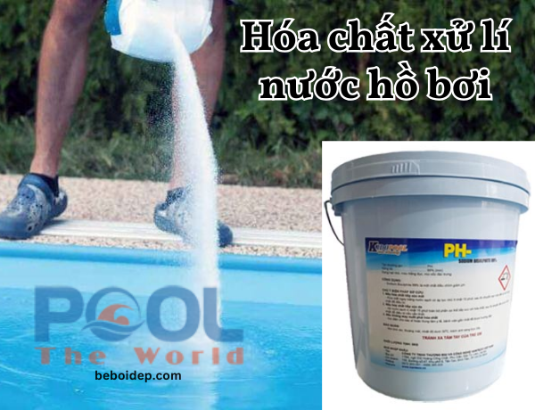 Đo pH hồ bơi thấy quá cao? Cách dùng Chất làm giảm ph trong nước an toàn