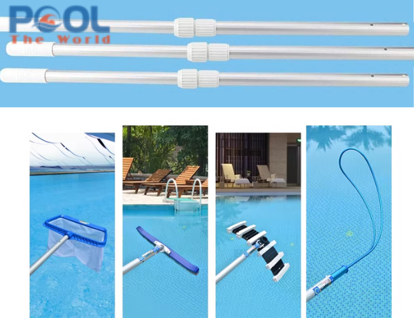 Dùng sào nhôm tối đa bao nhiêu mét là an toàn khi vệ sinh hồ bơi?