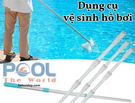 Dùng sào nhôm tối đa bao nhiêu mét là an toàn khi vệ sinh hồ bơi?