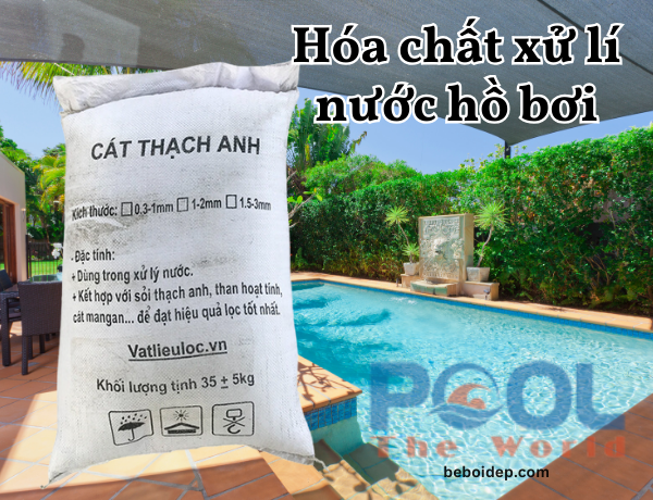 Phương pháp giữ hạt lọc không chạy vào lòng bể với cát thạch anh lọc nước hồ bơi