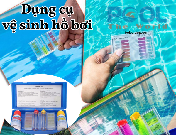 Bí quyết giữ nguồn nước an toàn cho trẻ nhỏ bằng bộ test phclo hồ bơi xịn