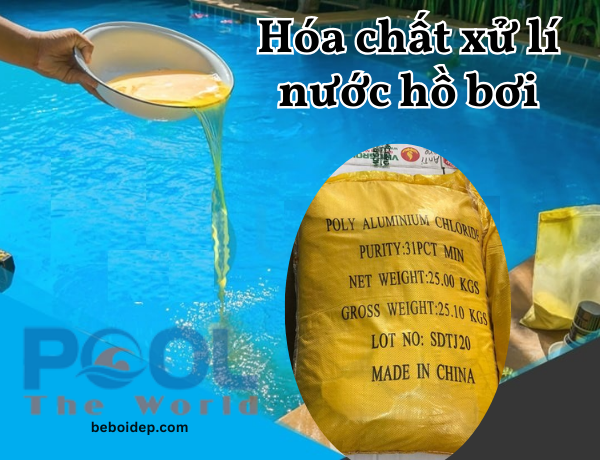 Hóa chất keo tụ PAC tan nhanh giúp đơn giản hóa quy trình dọn dẹp cặn bẩn đáy hồ bơi