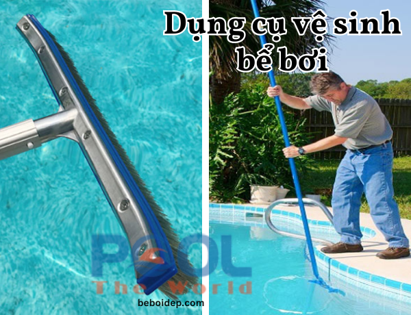 Hướng Dẫn Kết Nối Sào Nhôm Vệ Sinh Vách Nhanh Với Bàn Chải Dùng Cho Hồ Bơi