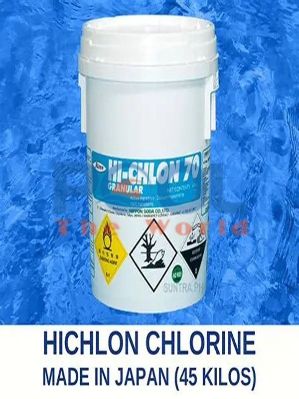 Khôi phục độ trong suốt pha lê cho mặt nước xỉn màu nhờ clorine japan 70% nippon