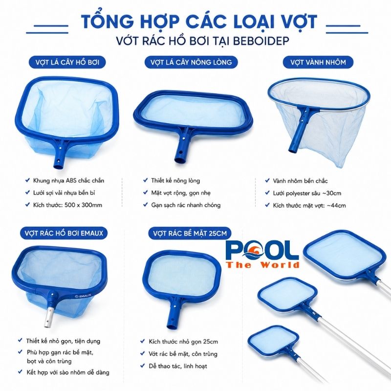 Làm Sao Vớt Lá, Côn Trùng Mà Không Làm Rác Chìm Xuống Đáy? Cách Dùng Vợt Vớt Rác Hồ Bơi Đú