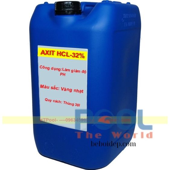 Kinh nghiệm đong đo định lượng Axit HCl Nồng Độ Thấp Điều Chỉnh PH an toàn